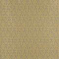 Designer Fabrics 54 in. Wide - Blue And Gold Vine Leaves Jacquard Woven Upholstery Fabric D317